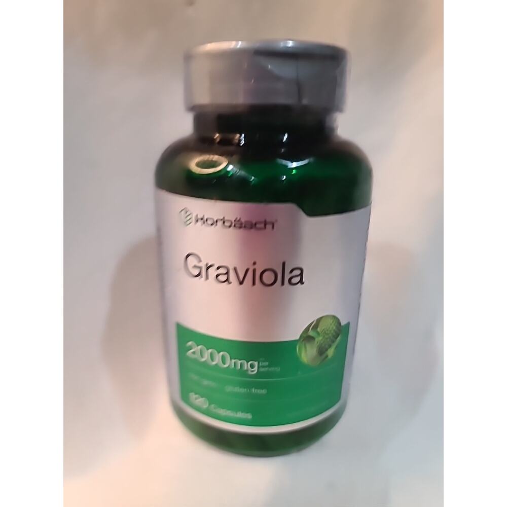 Graviola Extract 2000 mg 120 Capsules Non-GMO, Gluten Free NEW SEALED